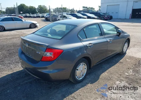 2012 Honda Civic Hf из США, поврежденный, VIN 2HGFB2F60CH550697